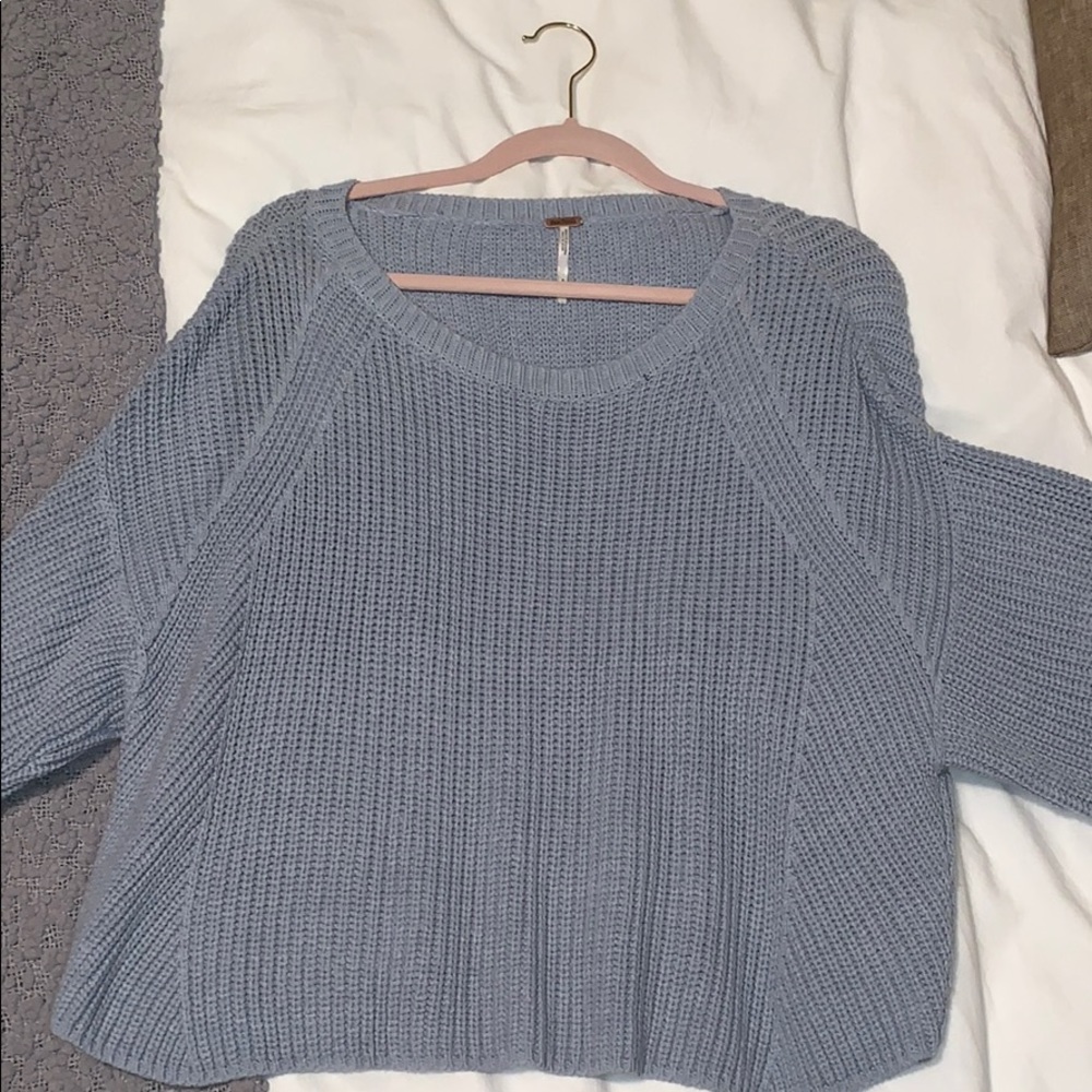Free People Blue Sweater